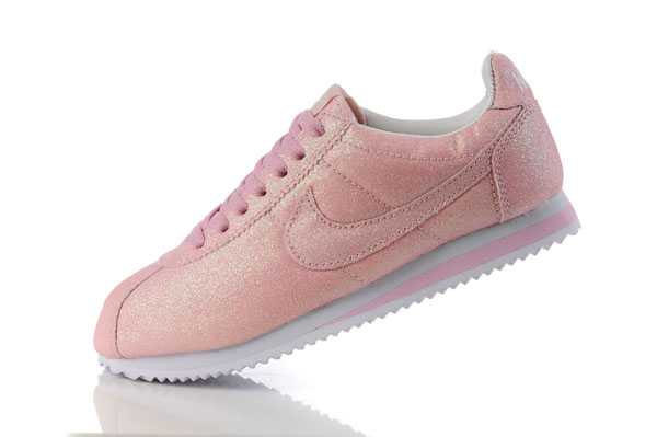 nike id cortez chaussures femme basket nike cortez 2013 weave pink vendre